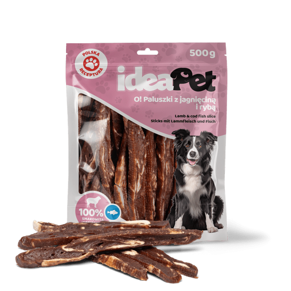 IDEAPET 500g PALUSZKI Z JAGNIĘCINĄ I