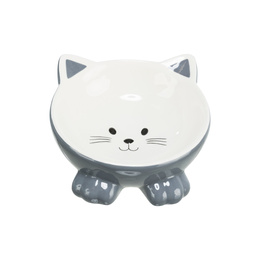 Trixie Miska ceramiczna, dla kota, w kształcie kota, różne kolory, 0.15 l/o 14 cm, wysoka