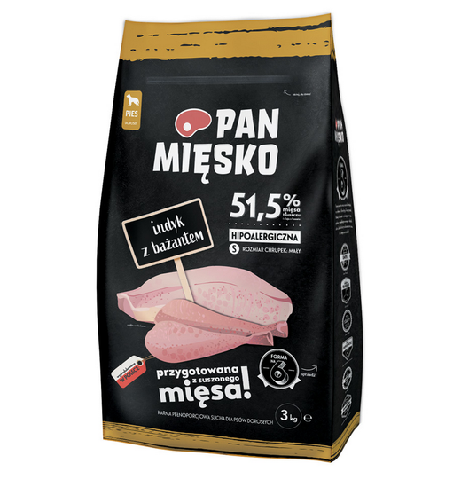 Pan Mięsko Indyk+Bażant Adult S 3kg