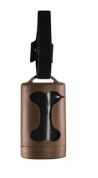 BERGAMO POJEMNIK NA KUPOWORKI BRĄZOWY + 20worków w zestawie