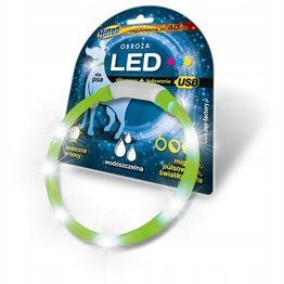 Hilton Obroża silikonowa LED 1,4x0,8x55cm USB