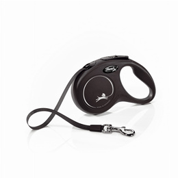 Flexi Classic S czarna (5m) taśma 15 kg
