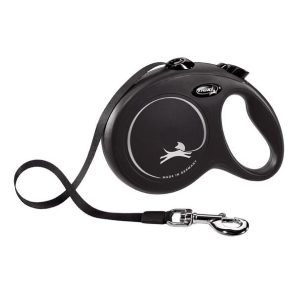 Flexi Classic Compact L czarna (5m) taśma