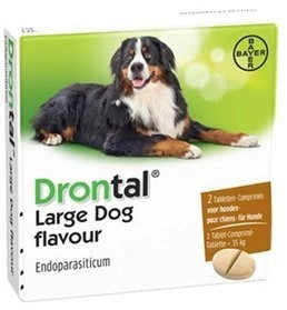 Bayer Drontal Plus Flavour Tabletki odrobaczające dla psów powyżej 35 kg 2 tabletki