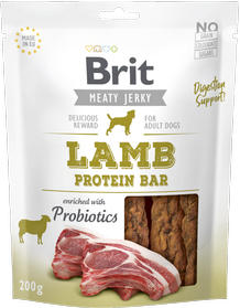 Brit Jerky Snack-Lamb Protein bar 200g