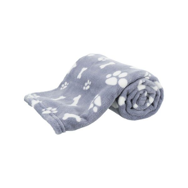 Trixie Kenny, kocyk, niebieski, plusz, 100 × 75 cm