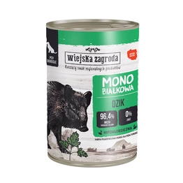 Wiejska Zagroda Monoprotein Dzik 400g puszka dla psa