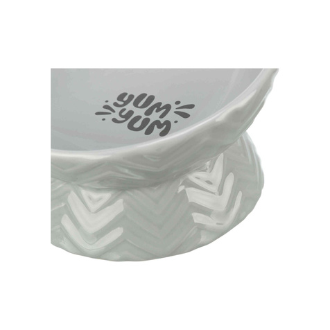 Trixie Miska podwyższona, dla psa, ceramika, szara, 0.35 l/17 cm