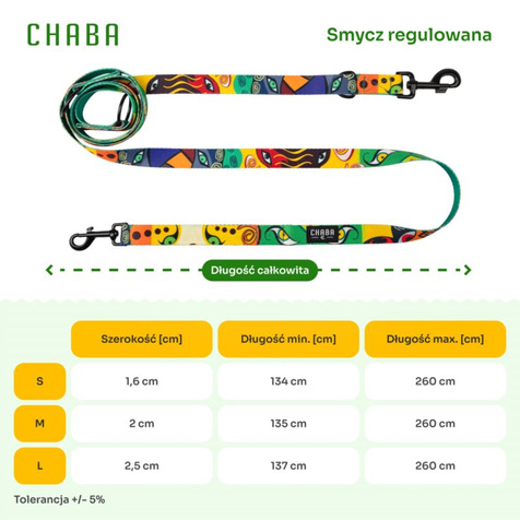 Chaba Smycz regulowana Jumbo S