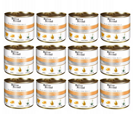 ZESTAW 12x185g Dolina Noteci Małe Rasy - Bażant, Dynia i Makaron