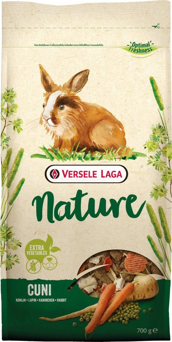 Versele-Laga Cuni Nature Pokarm dla Dorosłych Królików Miniaturowych 1,8kg  + 500g GRATIS - Sklep Zoologiczny