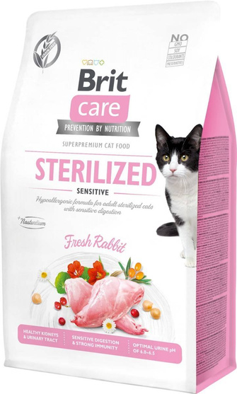 Brit Care Cat Sterilized Sensitive królik 2kg