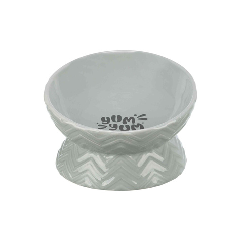 Trixie Miska podwyższona, dla psa, ceramika, szara, 0.35 l/17 cm