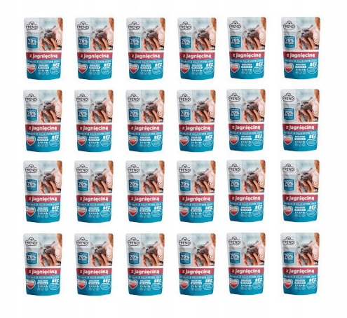 ZESTAW Frendi Jagnięcina w sosie 24x100g- saszetka dla kota
