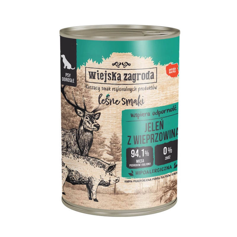 Wiejska Zagroda Leśne smaki Jeleń z wieprzowiną 400 g