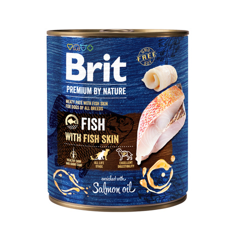 Brit Premium by Nature – ryba z rybią skórą, 800 g