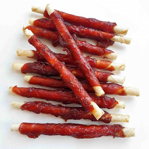 Prozoo Skóra biała owinięta mięsem kaczki XL 1 kg