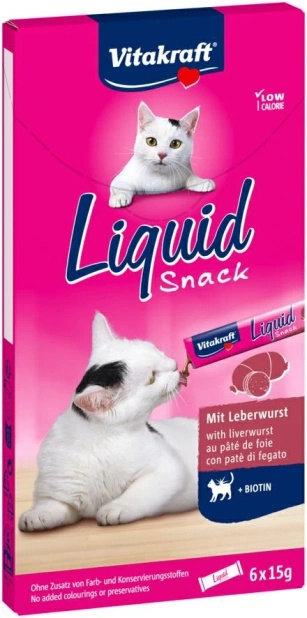 Vitakraft Cat Liquid Wątróbka 6x15g