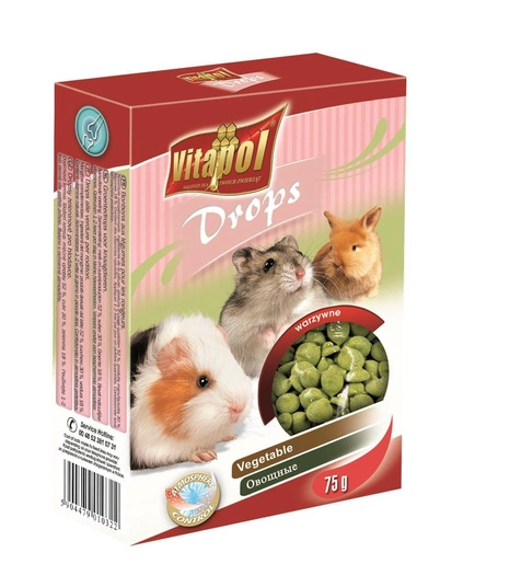 Vitapol ZVP-1032 Dropsy dla gryzoni warzywne 75g