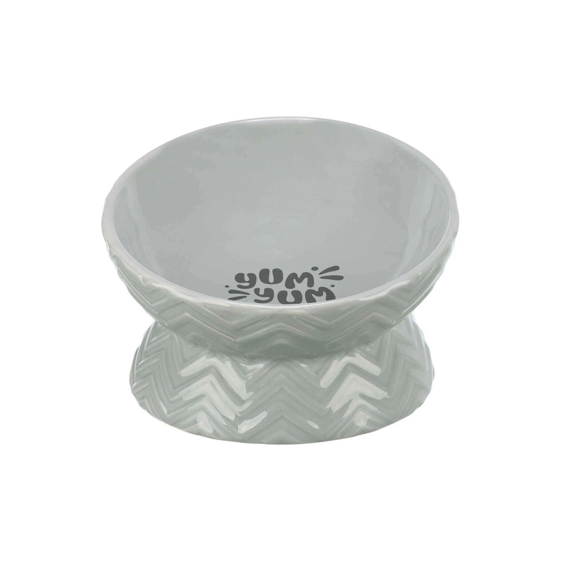 Trixie Miska podwyższona, dla psa, ceramika, szara, 0.35 l/17 cm