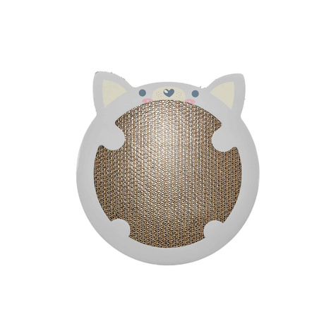 Trixie Junior, drapak kartonowy, dla kota, w kształcie chomika, jasnoszary, 31 × 2.5 × 32.5 cm, z kocimiętką