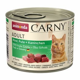 Animonda Carny Adult – karma mokra dla kota wołowina, indyk, królik (200 g)
