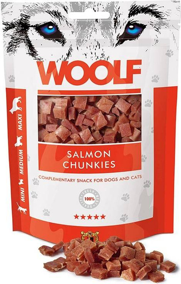 Woolf Salmon Chunkies 100 g