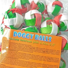 Prozoo Doggy Piłki plecione 6,5cm - 30szt