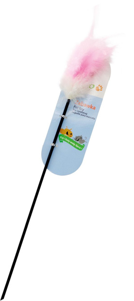 Yarro Patyk z piórkiem różowy