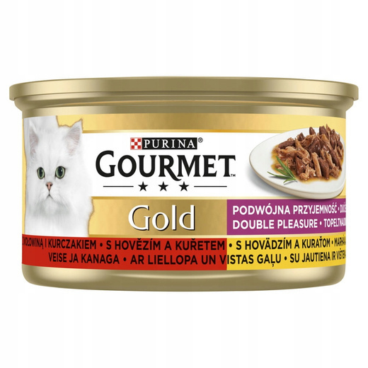 Gourmet Gold z wołowiną i kurczakiem 85g