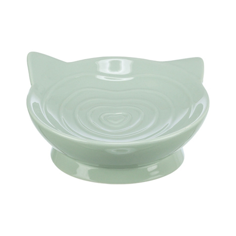Trixie Viviana, miska podwyższona, dla kota, ceramiczna, szałwiowa, 0.15 l/ 14 cm