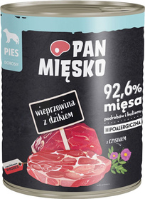 Pan Mięsko Wieprzowina z dzikiem 800g puszka