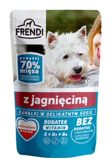 Frendi Jagnięcina w sosie dla psa 100g.