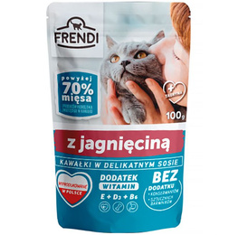 Frendi Jagnięcina w sosie 100g- saszetka dla kota