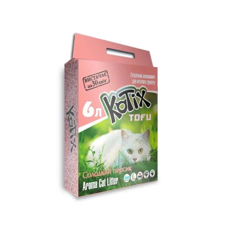 Kotix – żwirek z tofu o zapachu brzoskwiniowym 6L