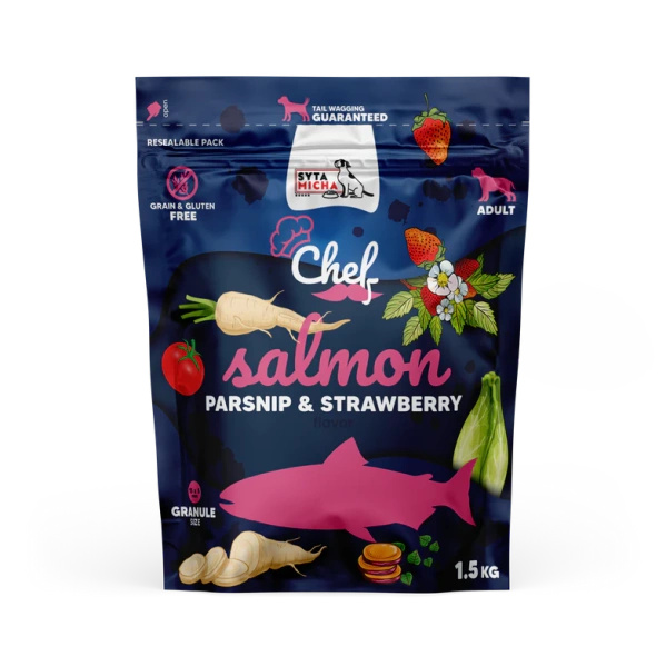 Syta Micha CHEF Łosoś, pasternak i truskawka 1.5kg