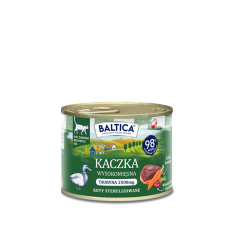 Baltica – monoproteinowa karma mokra dla kota z kaczką 185 g