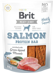Brit Jerky Snack-Salmon Protein bar 80g