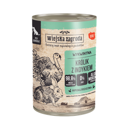 Wiejska Zagroda Królik+Indyk 400g puszka