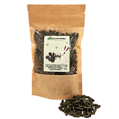 FactoryHerbs granulat z liści babki lancetowatej 150 g