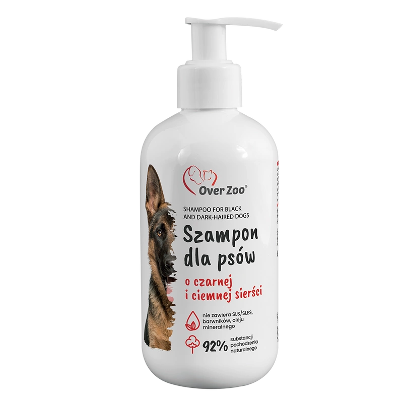 Over Zoo Szampon dla psów o czarnej i ciemnej sierści 250ml