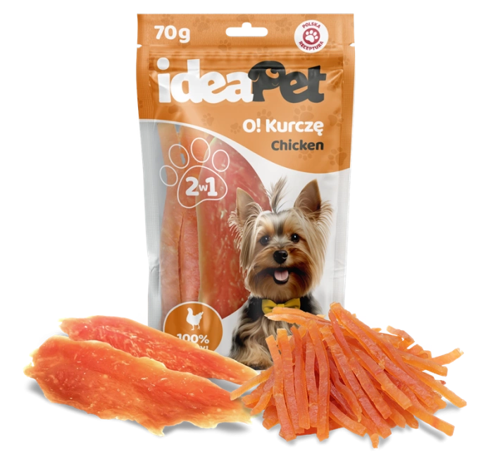 IDEAPET PIES 70g KURCZĘ MIX             