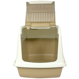 BERGAMO TOALETA ARIEL MOCACCINO 57x39x38cm, łopatka i filtr węglowy w zestawie