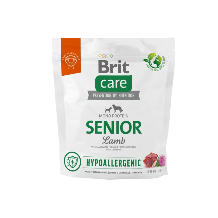 Brit Care Dog Hypoallergenic Senior, jagnięcina, 3kg