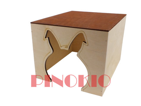 Pinokio drewniany domek dla królika MAŁY 23 x 29 x 19 cm