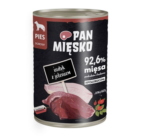 Pan Mięsko Indyk z jeleniem 400g puszka