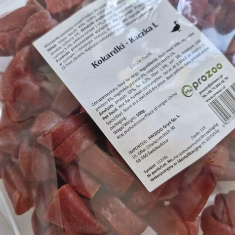 PROZOO Kokardki z kaczki 500 g