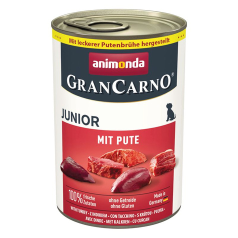 Animonda Grancarno Junior Wieprzowina z Indykiem 400g
