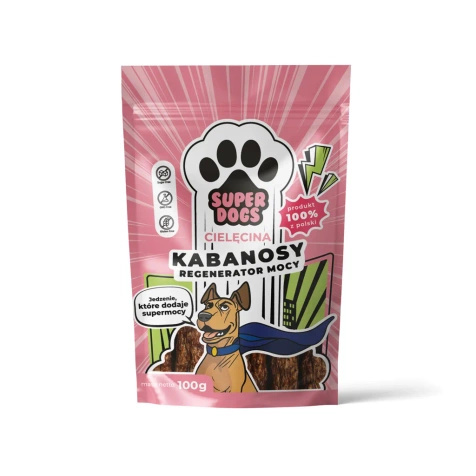 Uniszki Kabanosy Regenerator Mocy 100g z cielęciną