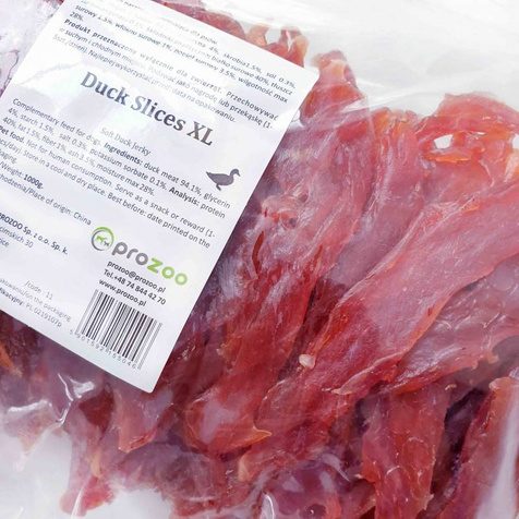 Prozoo Duck Slices XL - miękkie paski z kaczki 94,5% / 1kg